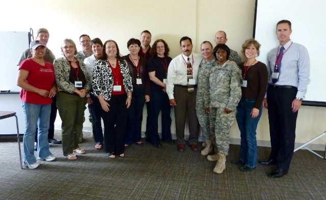 Group photo from VA National Center for PTSD training, Menlo Park, CA, May 2010