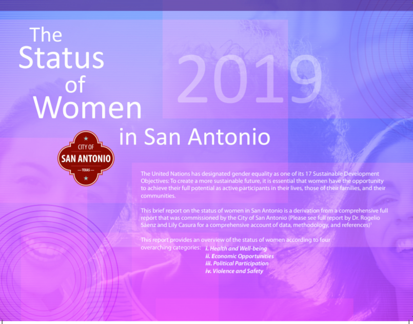 The Status of Women in San Antonio 2019 report cover